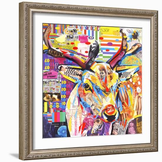 Funky Deer-James Grey-Framed Art Print