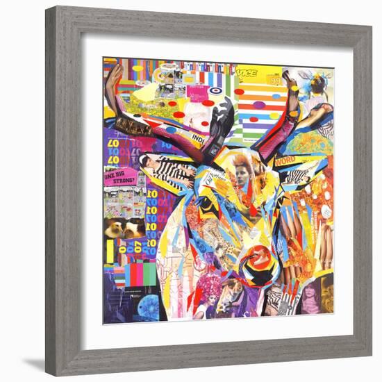 Funky Deer-James Grey-Framed Art Print