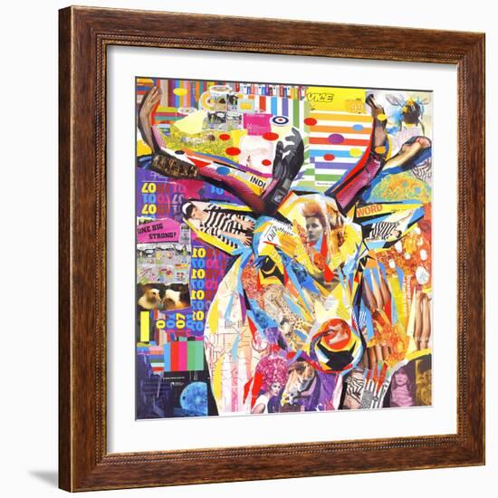 Funky Deer-James Grey-Framed Art Print