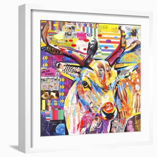 Funky Deer-James Grey-Framed Art Print