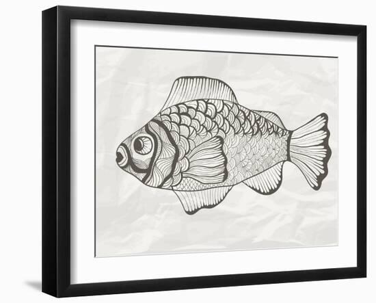 Funky Fish-alexmakarova-Framed Art Print