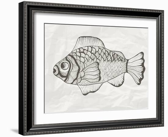 Funky Fish-alexmakarova-Framed Art Print