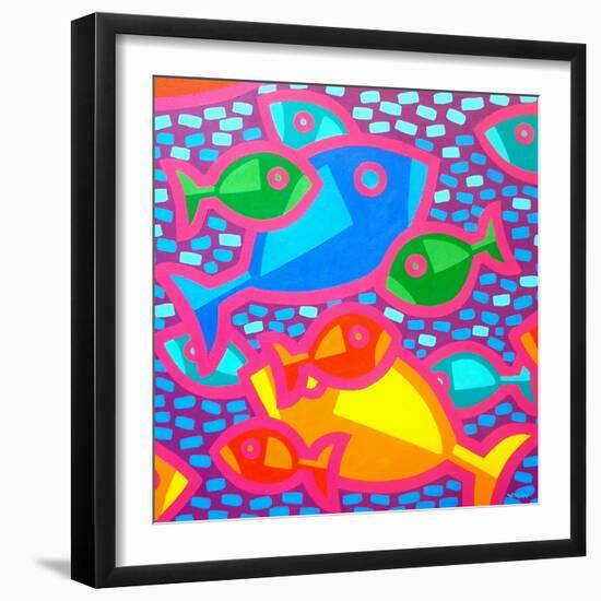 Funky Fish-John Nolan-Framed Giclee Print