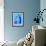 Funky Floral Blue-Ruth Palmer Digital-Framed Art Print displayed on a wall