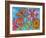 Funky Flowers and Butterfly-Wyanne-Framed Giclee Print