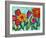 Funky Flowers-Wyanne-Framed Giclee Print