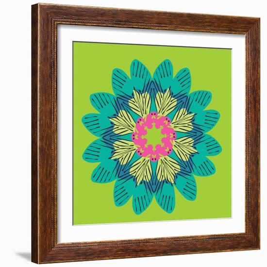 Funky Frida Flower-Belen Mena-Framed Giclee Print