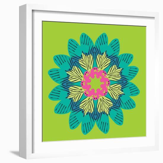 Funky Frida Flower-Belen Mena-Framed Giclee Print