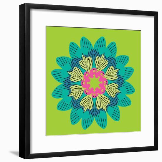 Funky Frida Flower-Belen Mena-Framed Giclee Print