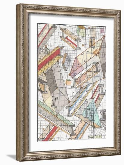 Funky Grid I-Nikki Galapon-Framed Art Print