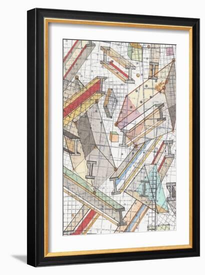 Funky Grid I-Nikki Galapon-Framed Art Print