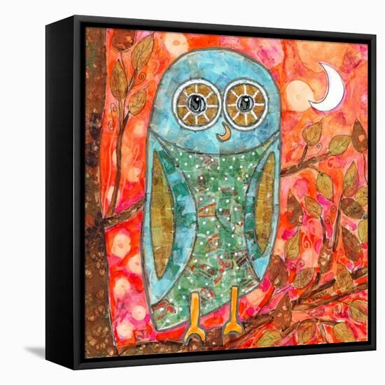 Funky Little Owl-Wyanne-Framed Premier Image Canvas