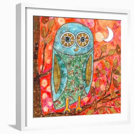 Funky Little Owl-Wyanne-Framed Giclee Print