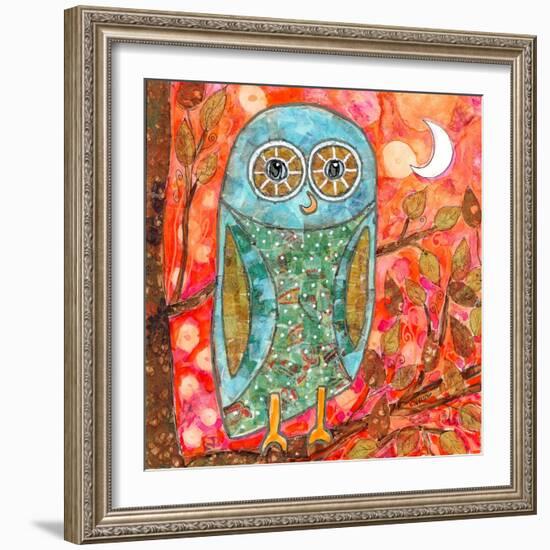 Funky Little Owl-Wyanne-Framed Giclee Print