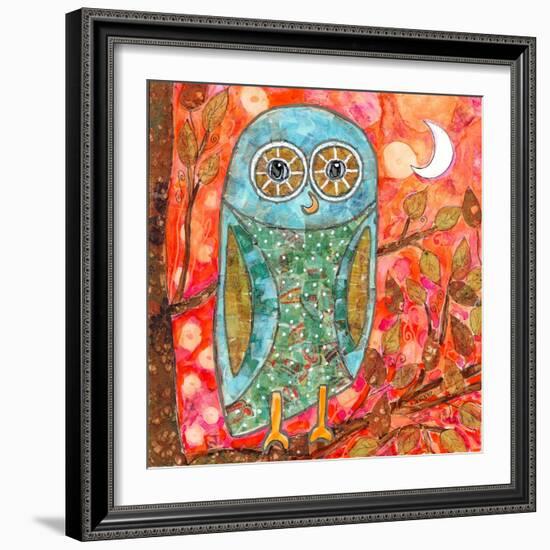 Funky Little Owl-Wyanne-Framed Giclee Print
