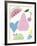 Funky Pear-Clara Wells-Framed Giclee Print