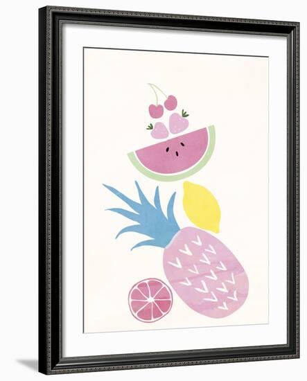 Funky Pineapple-Clara Wells-Framed Giclee Print