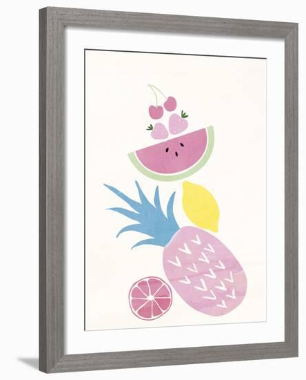 Funky Pineapple-Clara Wells-Framed Giclee Print