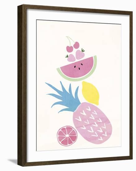 Funky Pineapple-Clara Wells-Framed Giclee Print