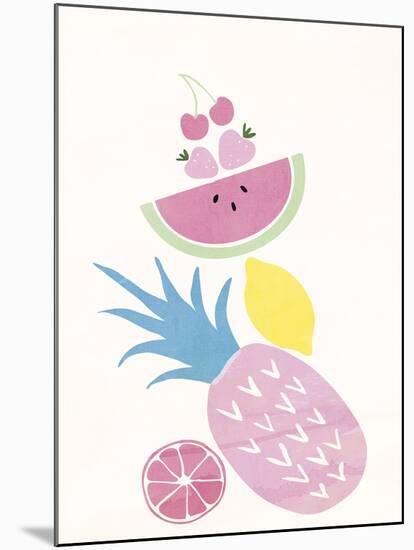 Funky Pineapple-Clara Wells-Mounted Giclee Print