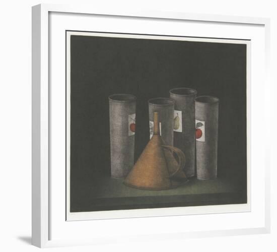 Funnel and Fruit Cups-Tomoe Yokoi-Framed Limited Edition