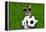 Funny Brazil Soccer Dog-Javier Brosch-Framed Premier Image Canvas