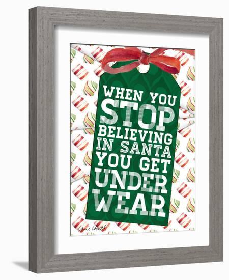 Funny Christmas Present Tags II-Lanie Loreth-Framed Art Print