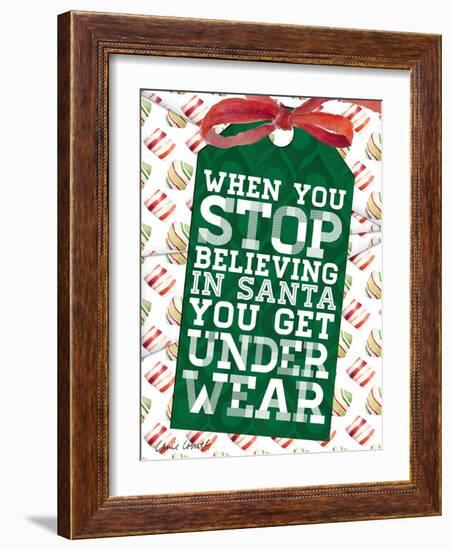 Funny Christmas Present Tags II-Lanie Loreth-Framed Art Print