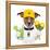 Funny Dog Brazil-Javier Brosch-Framed Premier Image Canvas