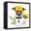 Funny Dog Brazil-Javier Brosch-Framed Premier Image Canvas