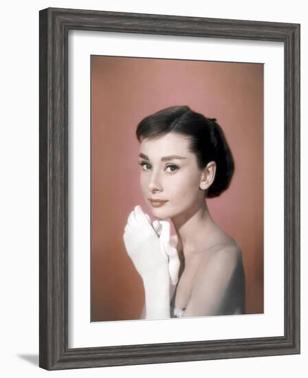 Funny Face, Audrey Hepburn, Directed by Stanley Donen, 1957-null-Framed Photo