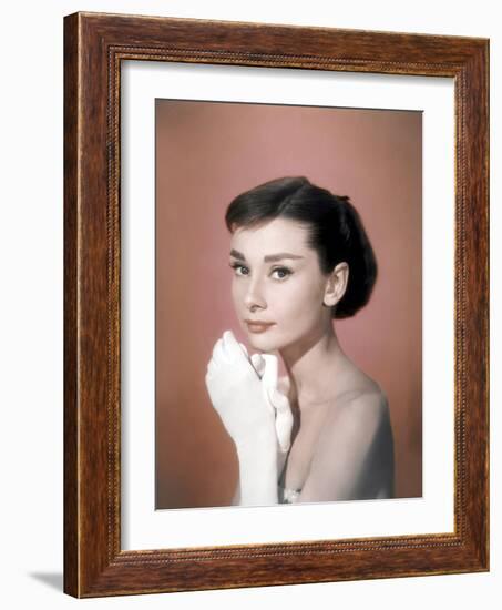 Funny Face, Audrey Hepburn, Directed by Stanley Donen, 1957-null-Framed Photo