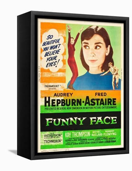 Funny Face, Audrey Hepburn, Fred Astaire, 1957-null-Framed Stretched Canvas