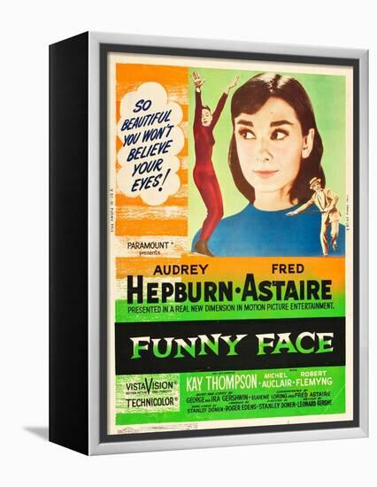 Funny Face, Audrey Hepburn, Fred Astaire, 1957-null-Framed Stretched Canvas