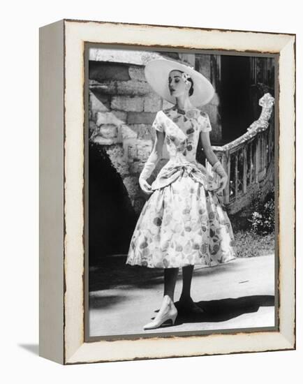 Funny Face, Audrey Hepburn (Wearing a Dress by Givenchy), 1957-null-Framed Stretched Canvas