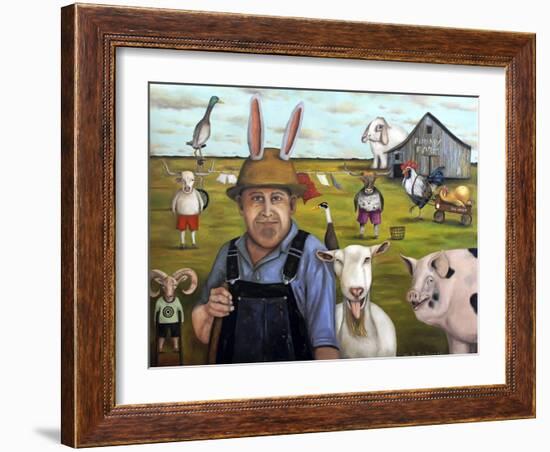 Funny Farm 1-Leah Saulnier-Framed Giclee Print