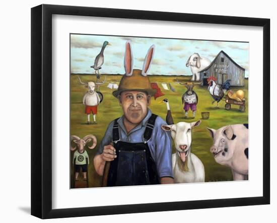 Funny Farm 1-Leah Saulnier-Framed Giclee Print