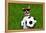 Funny German Soccer Dog-Javier Brosch-Framed Premier Image Canvas