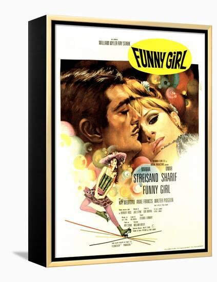 Funny Girl, Omar Sharif, Barbra Streisand, 1968-null-Framed Stretched Canvas