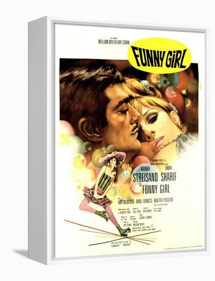 Funny Girl, Omar Sharif, Barbra Streisand, 1968-null-Framed Stretched Canvas