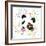 Funny Panda Bear Watercolor Illustration-Fayankova Alena-Framed Premium Giclee Print