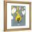 Funny Pear Holding Playing Electric Guitar-sabelskaya-Framed Stretched Canvas