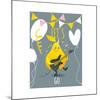 Funny Pear Holding Playing Electric Guitar-sabelskaya-Mounted Premium Giclee Print