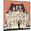 Funny School Choir Singing-vook-Mounted Art Print