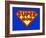 Funny Super Mom Shield-PiXXart-Framed Art Print