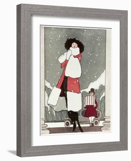 Fur Coat and New Hat 1919-Wilton Williams-Framed Art Print