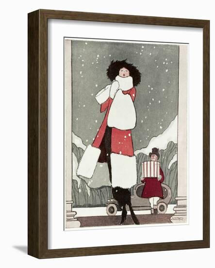 Fur Coat and New Hat 1919-Wilton Williams-Framed Art Print