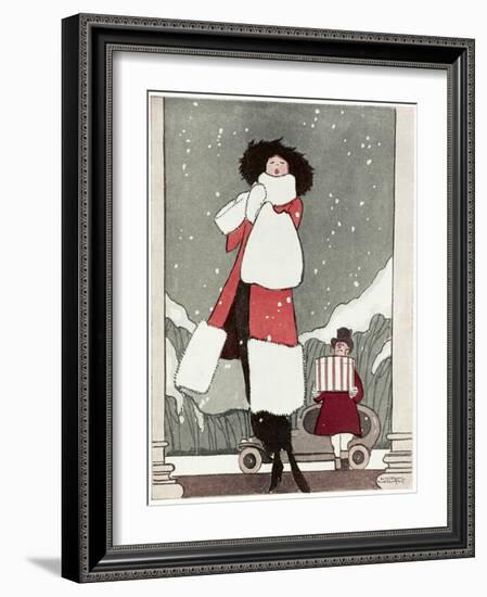 Fur Coat and New Hat 1919-Wilton Williams-Framed Art Print