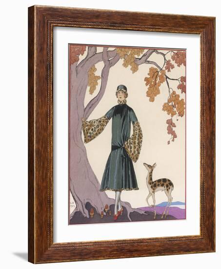 Fur Hat and Coat by Worth-Georges Barbier-Framed Photographic Print