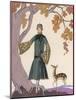 Fur Hat and Coat by Worth-Georges Barbier-Mounted Photographic Print